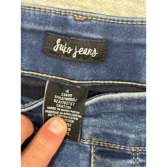 Suko Jeans Women's Size 4 Straight Leg Outdoor Mid Rise Denim Blue - Picture 2 of 11